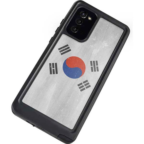 South Korean Flag Distressed Galaxy Note20 5G Waterproof Case